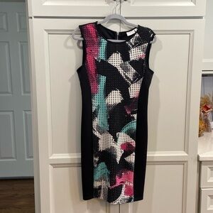 BISOU BISOU womans colorful sheath dress Size 10